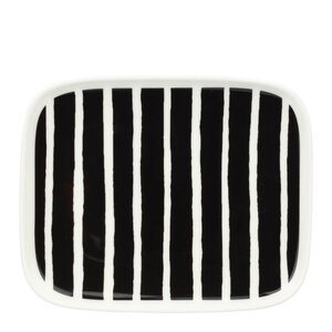 Marimekko Oiva Piccolo asjett 15x12 cm svart/hvit