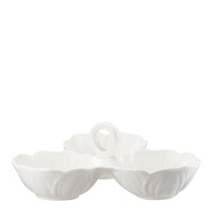 Stiernholm Flora serveringsfat 22 cm hvit