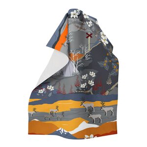 Arvidssons Textil Fjällvandring kjøkkenhåndkle oransje