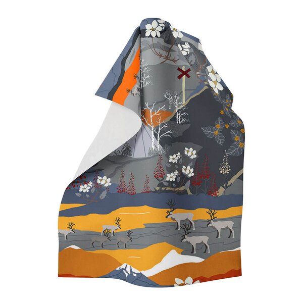 Arvidssons Textil Fjällvandring kjøkkenhåndkle oransje