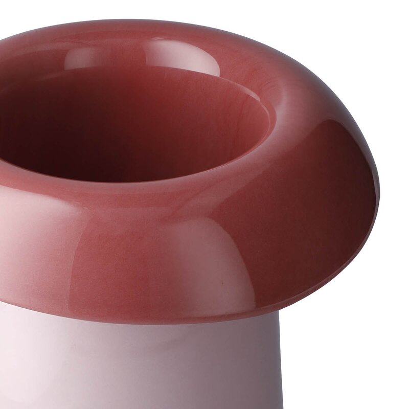 Holmegaard Soma vase 22,5 cm rose/terracotta