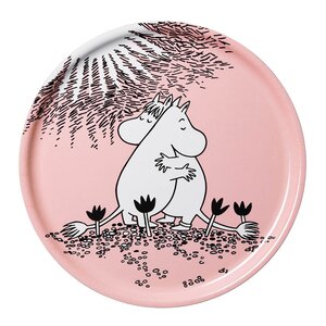 MoominArabia Mummi serveringstbrett 35 cm Kjærlighet rosa