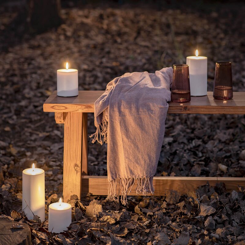 Uyuni Lighting Outdoor LED kubbelys 8x15 cm hvit