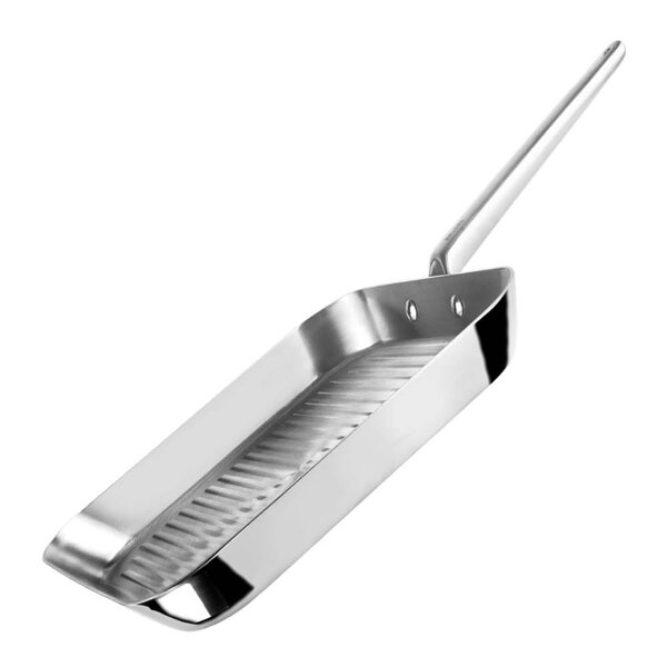 Ibili Grillpanne 28 cm rustfritt stål