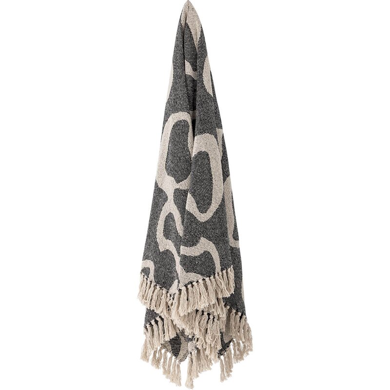 Bloomingville Pledd Salobre 160x130 cm svart