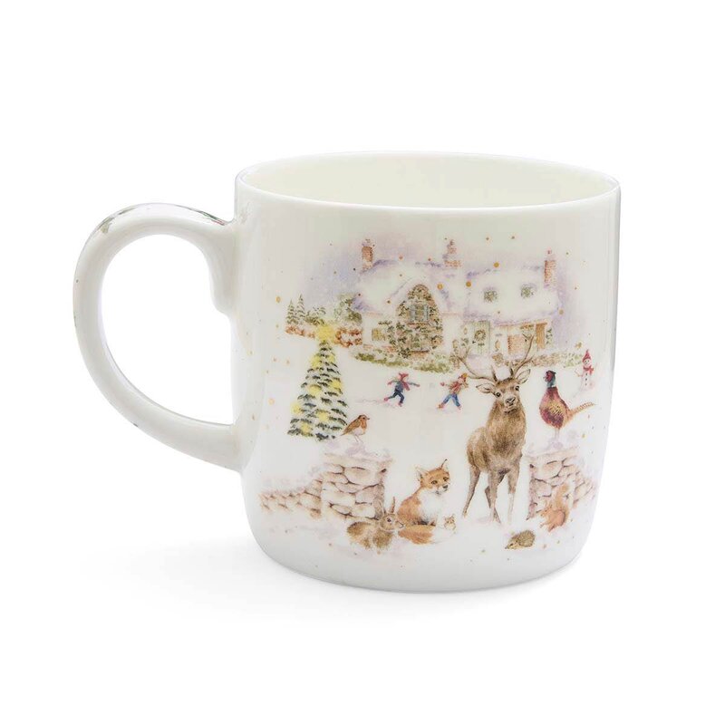 Royal Worcester Wrendale Designs krus 40 cl Snow Place Like Home