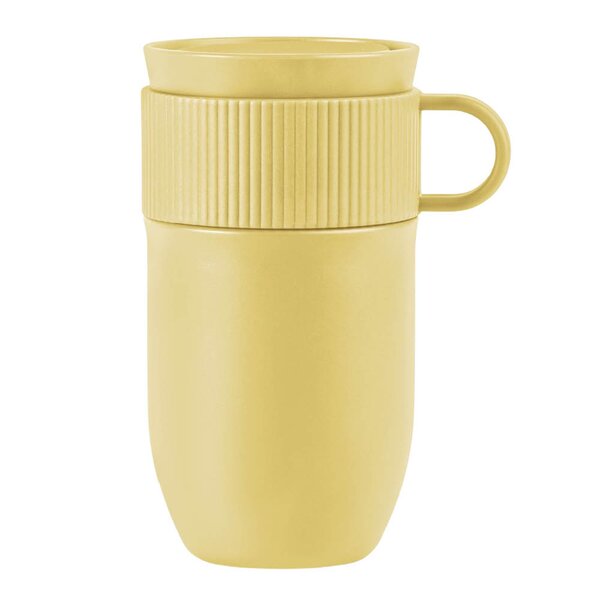 Sagaform Ted termokopp med hank 28 cl gul