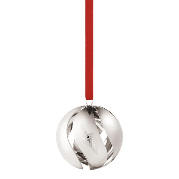 Georg Jensen Cc2022 julekule 5 cm sølvhvit