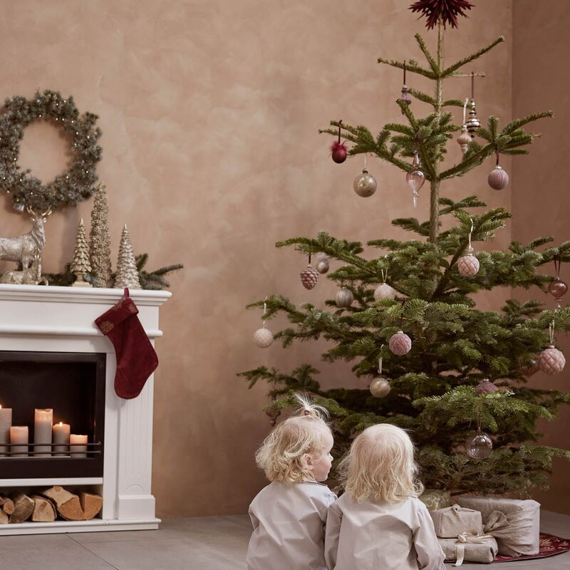 Lene Bjerre Vintia krans 55x10 cm grønn/hvit