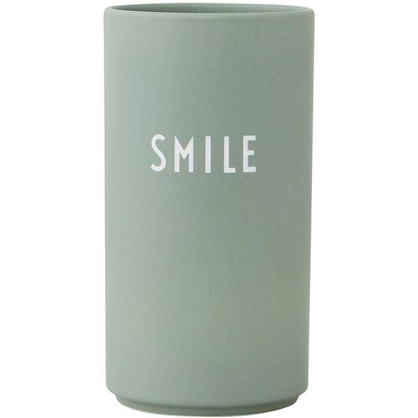 Design Letters Favourite vase 15 cm smile green