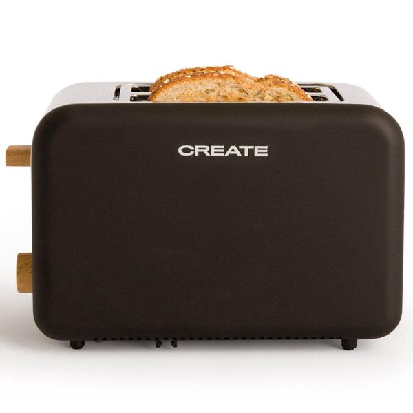 Create, toast retro brødrister svart