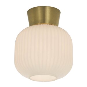 Aneta Lighting Vanja plafond 20 cm hvit/matt messing
