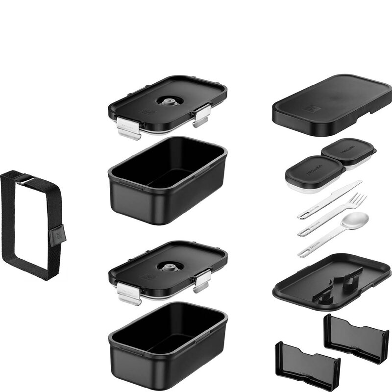 Zwilling Fresh & Save Bento matboks 2 deler 20,7x12,3 cm svart