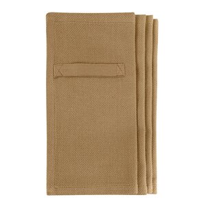 The Organic Company Serviett i bomull 20x20 cm 4 stk khaki
