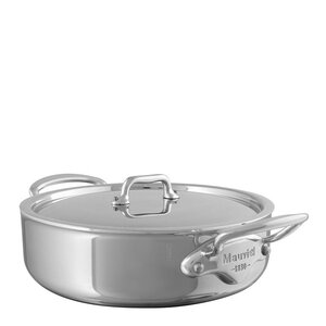Mauviel Cook Style lav gryte 5,7 L med lokk stål