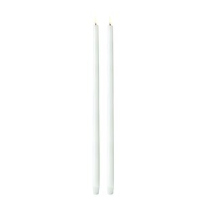 Uyuni Lighting Taper Candles Led kronelys 2,3x55 cm 2 stk hvit