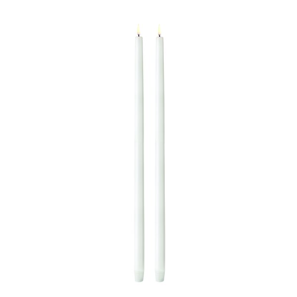 Uyuni Lighting Taper Candles Led kronelys 2,3x55 cm 2 stk hvit