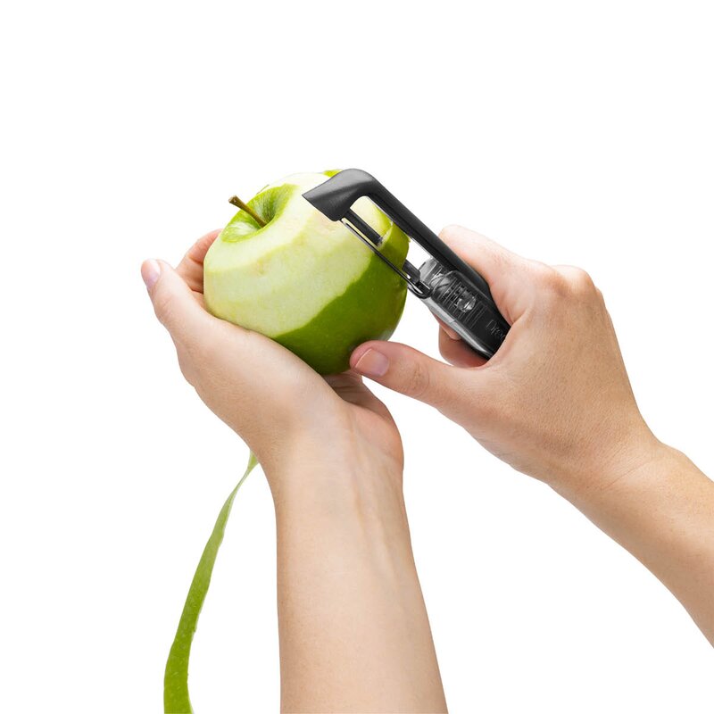 Dreamfarm Skreller med innebygd sliper 18 cm svart