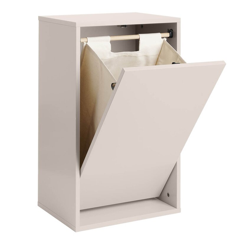 ReCollector Laundry Boks skittentøyskurv 30x43x70 cm Silver Cloud Grey