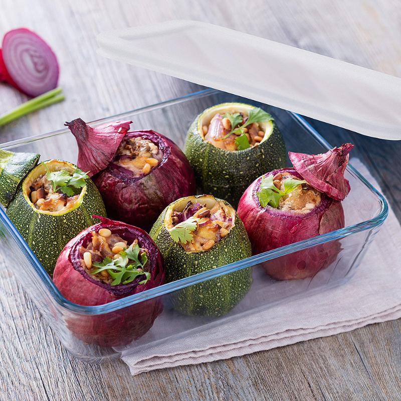 Pyrex Cook & freeze ildfast form m/lokk 2,6L klar