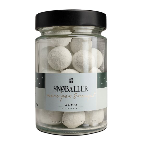 Cemo – Snøballer marsipan & nougat 170g