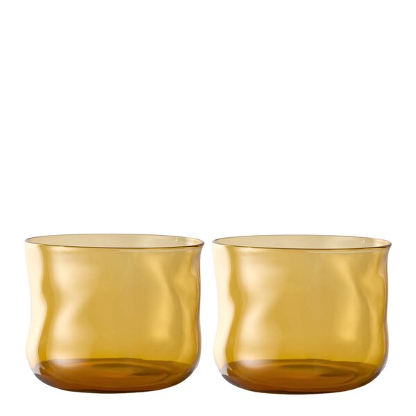 Paveau Swirl tumbler glass small 24 cl 2 stk Dune