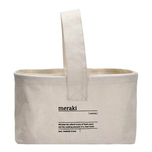 Meraki Oppbevaringskurv 25x16,5x15 cm hvit