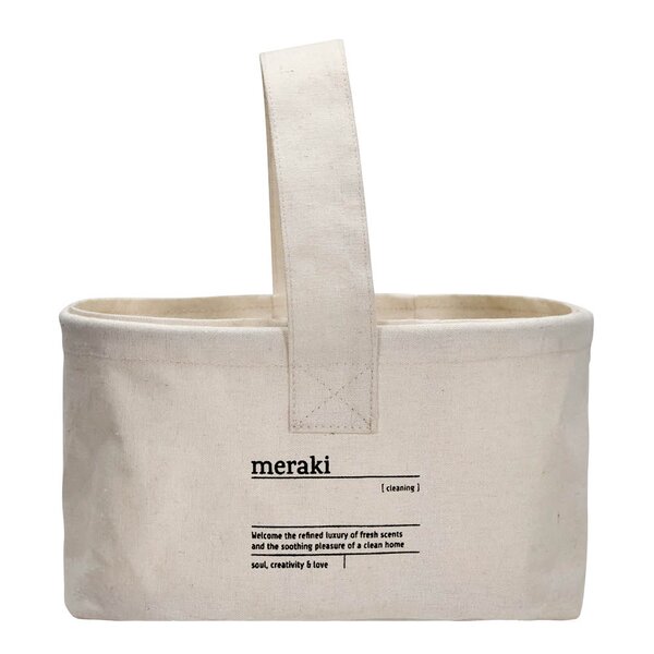 Meraki Oppbevaringskurv 25x16,5x15 cm hvit