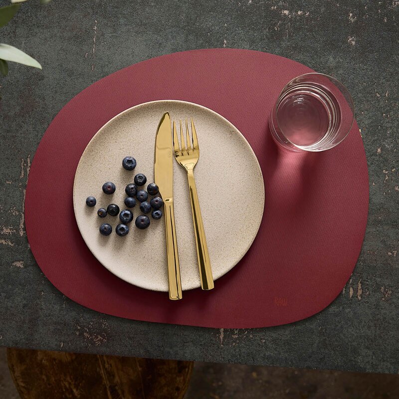 Aida RAW bordbrikke silikon 41x33,5 cm bordeaux