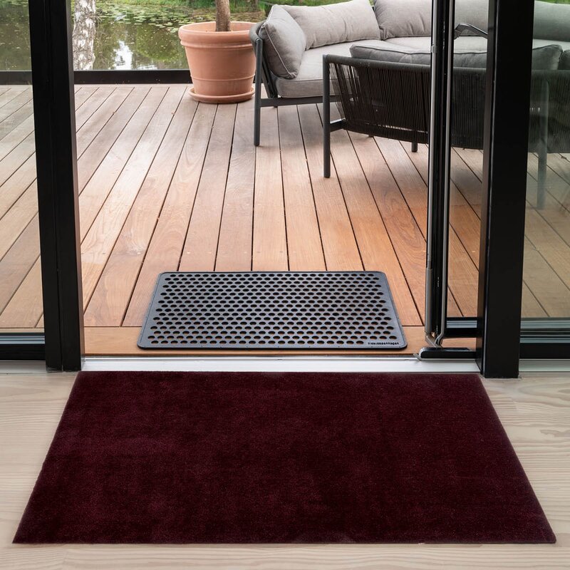 Tica Copenhagen Unicolor gulvmatte 130x90 cm bordeaux