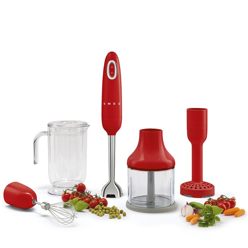 SMEG Stavmikser HBF02 700W rød