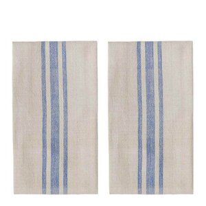 OYOY Linu kjøkkenhåndkle 70x50 cm 2 stk blue