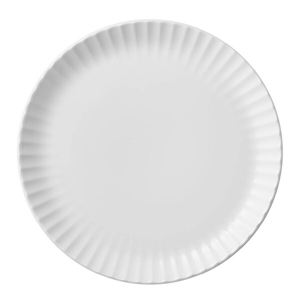 Georg Jensen Bernadotte coupe tallerken 27,5 cm hvit