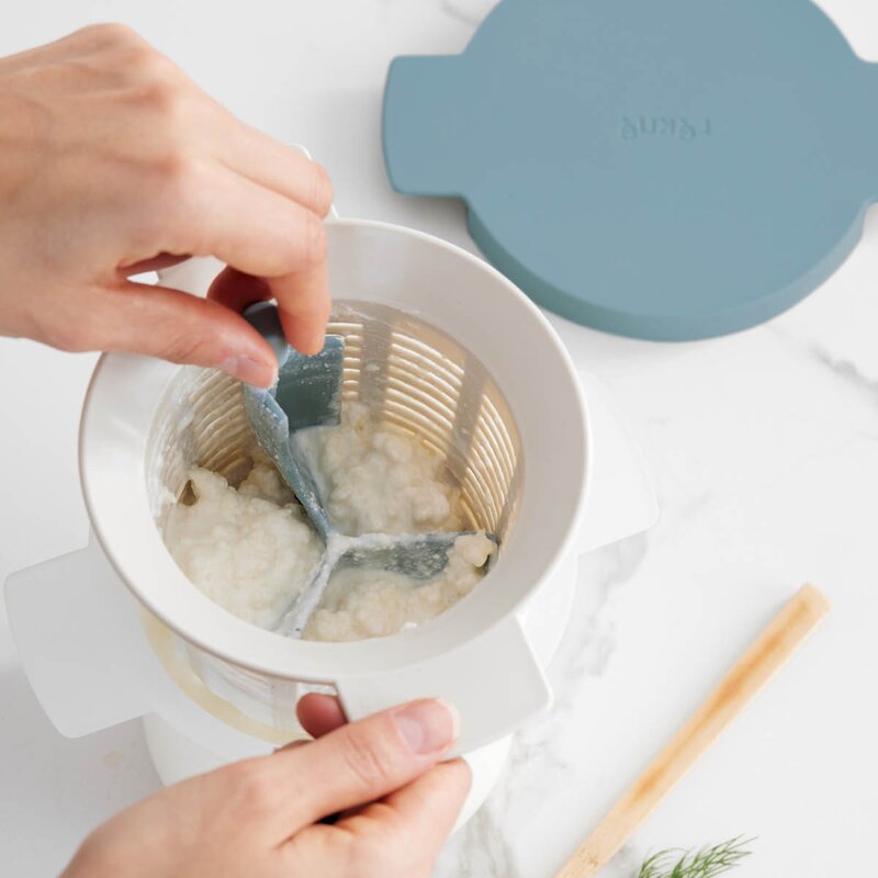 Lékué Kefir & Yoghurt Maker produksjonsbeholder 2 deler blå