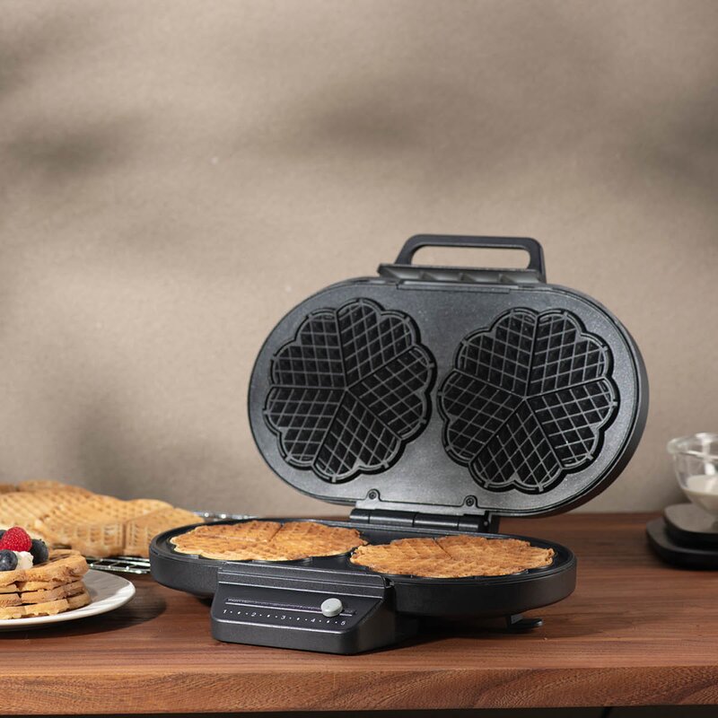 Sabor Ultimate vaffeljern dobbel 1200W svart