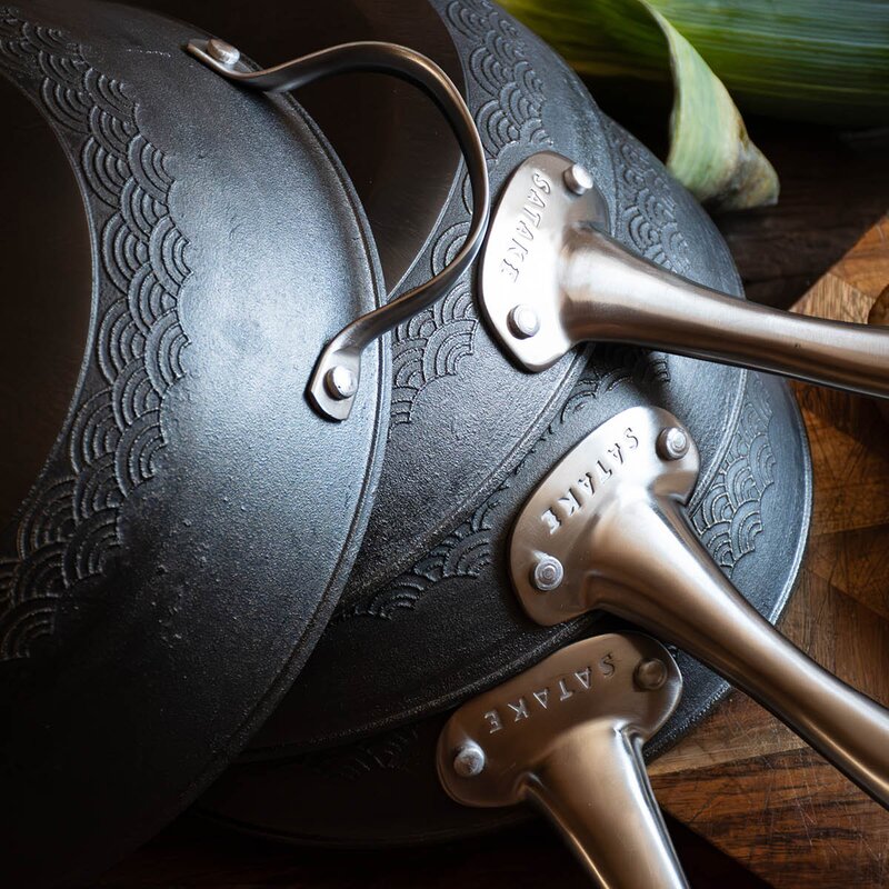 Satake Pure Pan stekepanne 32 cm støpejern nitrering