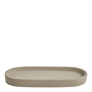 Simple Goods Clean brett ovalt betongbrett 25x11 cm grå