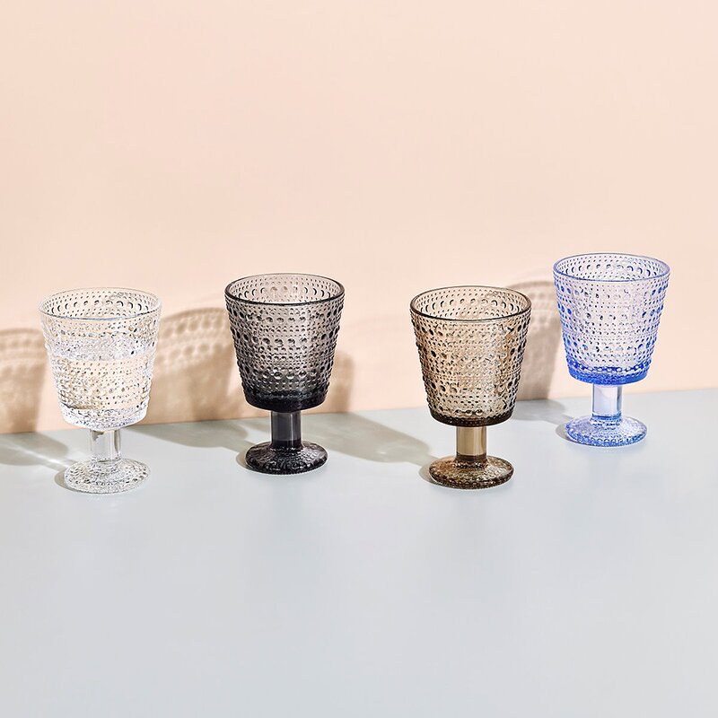 iittala Kastehelmi glass 26 cl 2 stk grå