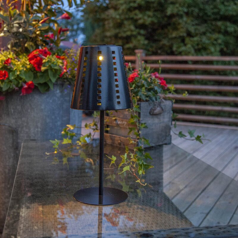 Star Trading Sola solcellebordlampe 482-72 35 cm svart