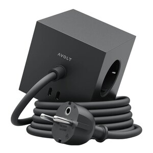 Avolt Square 1 USB-C kabel 3 m Stockholm Black
