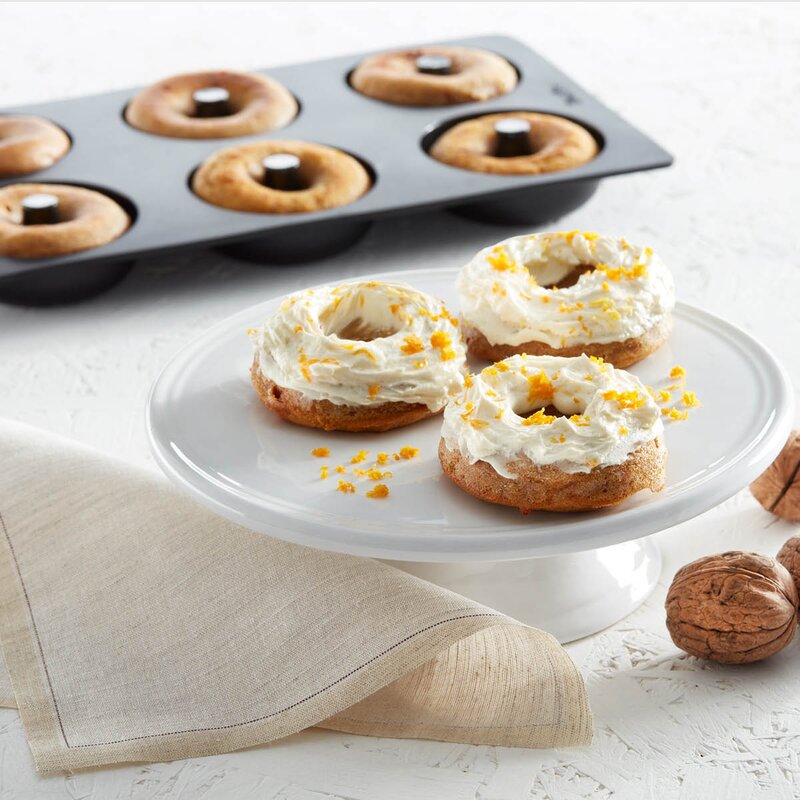 Lékué Silikonform for donuts 6 hull svart