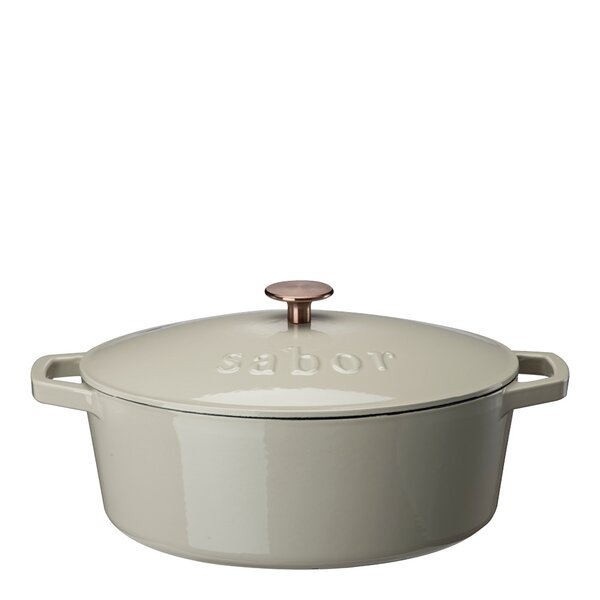 Sabor Støpejernsgryte 5,7 L warm grey