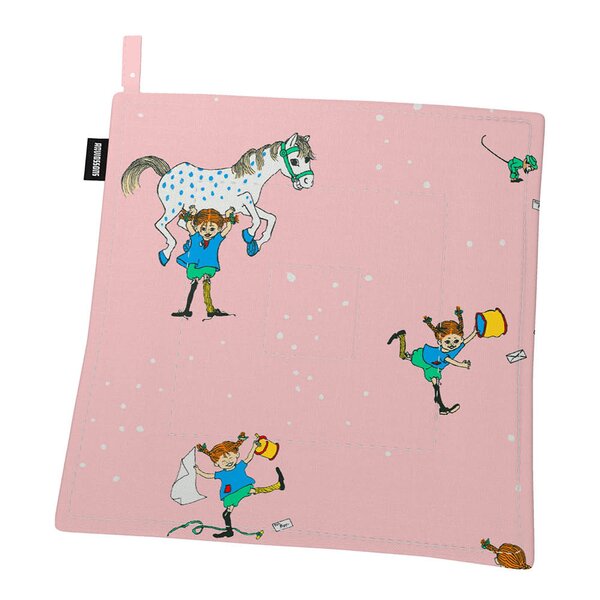 Arvidssons Textil Pippi med vänner gryteklut rosa