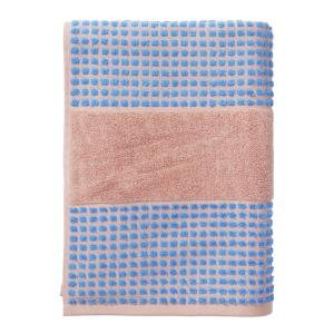 Juna Check håndkle 70x140 cm soft pink/blå