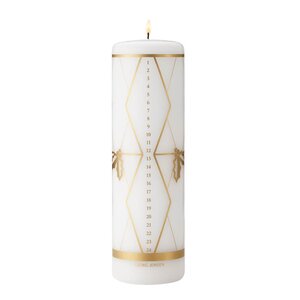 Georg Jensen 2026 kalenderlys 20 cm gulltrykk