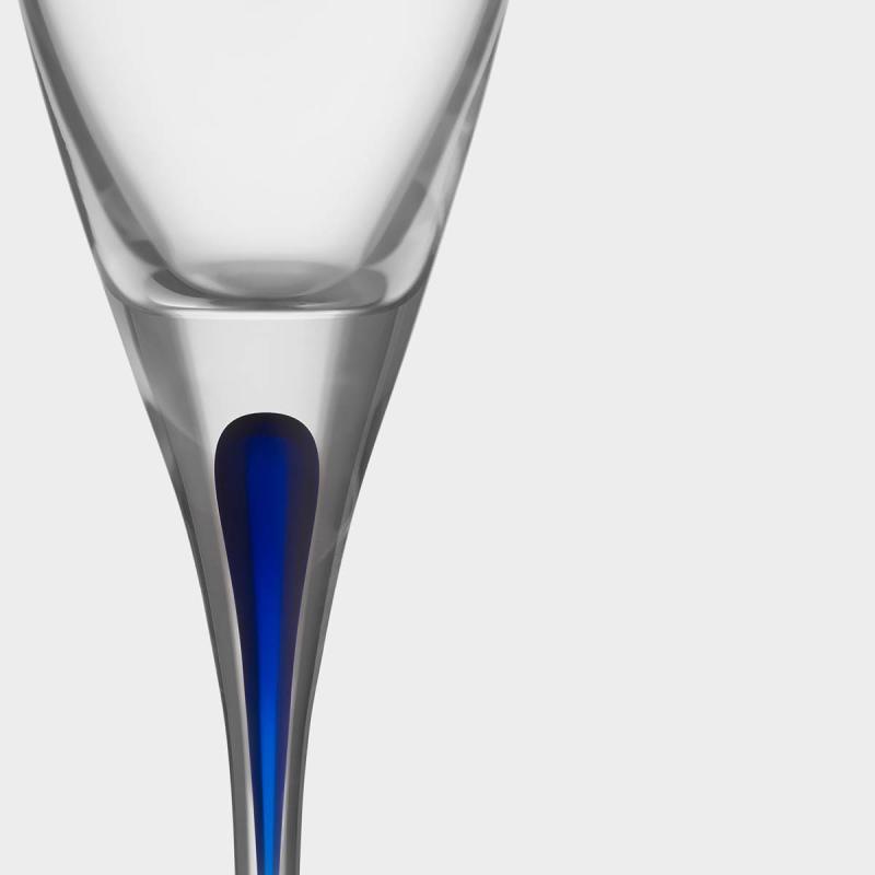 Orrefors Intermezzo champagneglass 26 cl blå