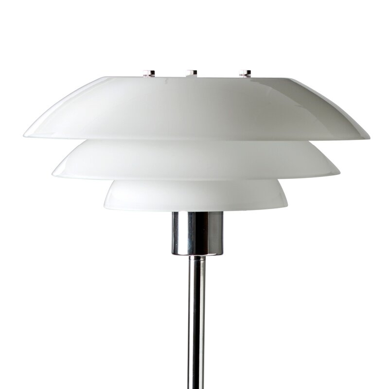 Dyberg Larsen DL31 gulvlampe 133 cm opal/krom