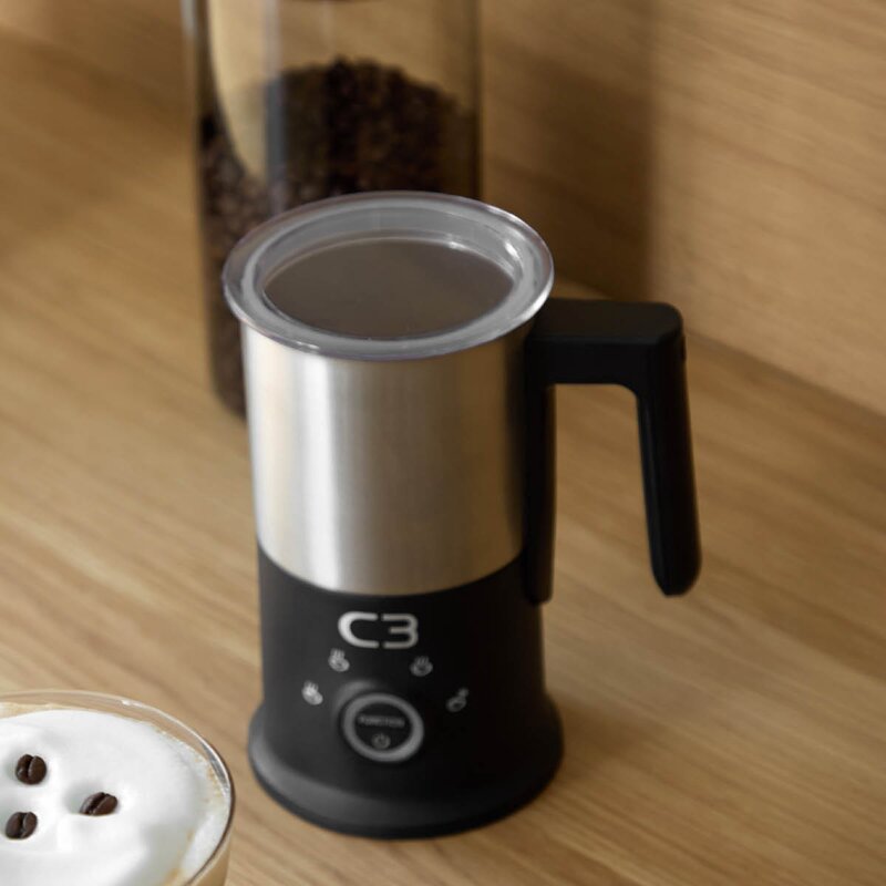 C3 Design melkeskummer MF700 240/115 ml børstet stål