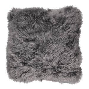 Natures Collection Pute new zealand saueskinn 40x40 cm steel