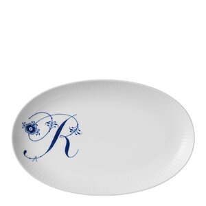 Royal Copenhagen Alfabet tallerken oval R 23 cm